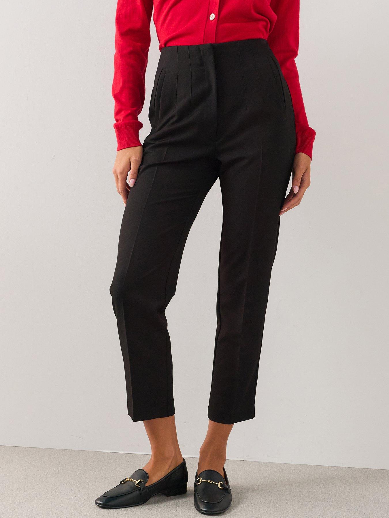 The Very Collection Tapered Leg Trouser - Black