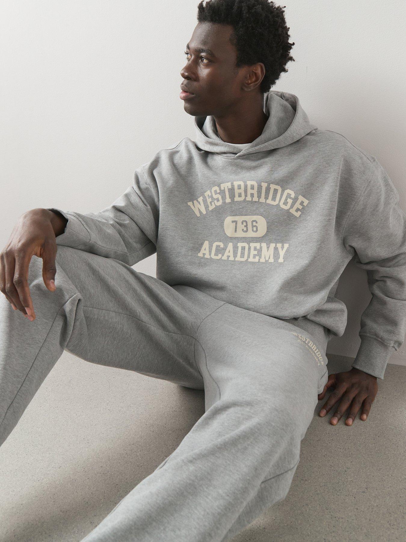 The Very Collection Premium Relaxed Fit Graphic Hoodie - Grey