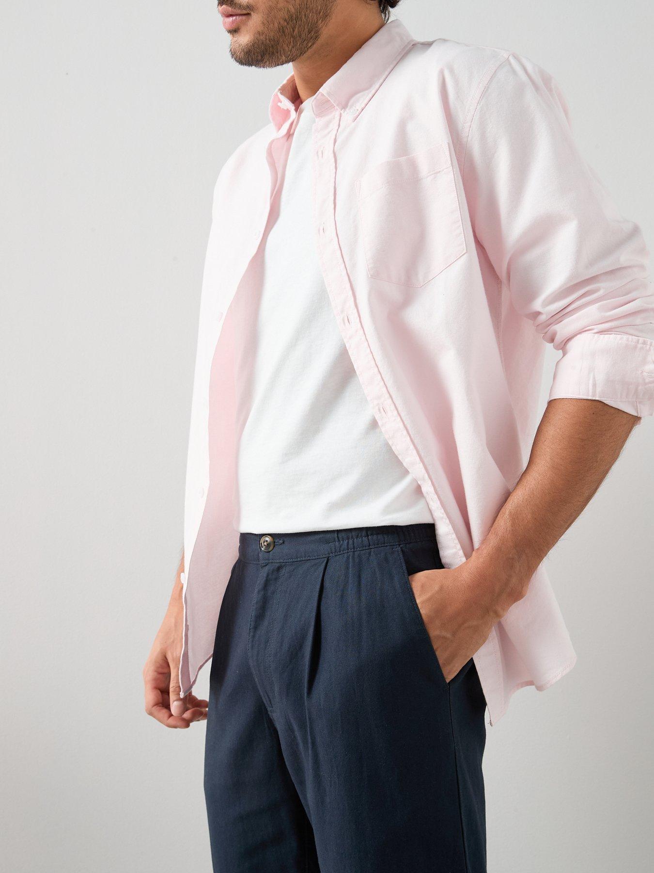 Image 4 of 7 of The Very Collection Linen Trousers - Navy