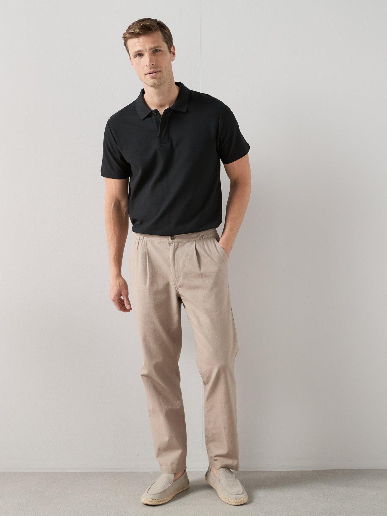Image 4 of 7 of The Very Collection Linen Trousers - Mushroom