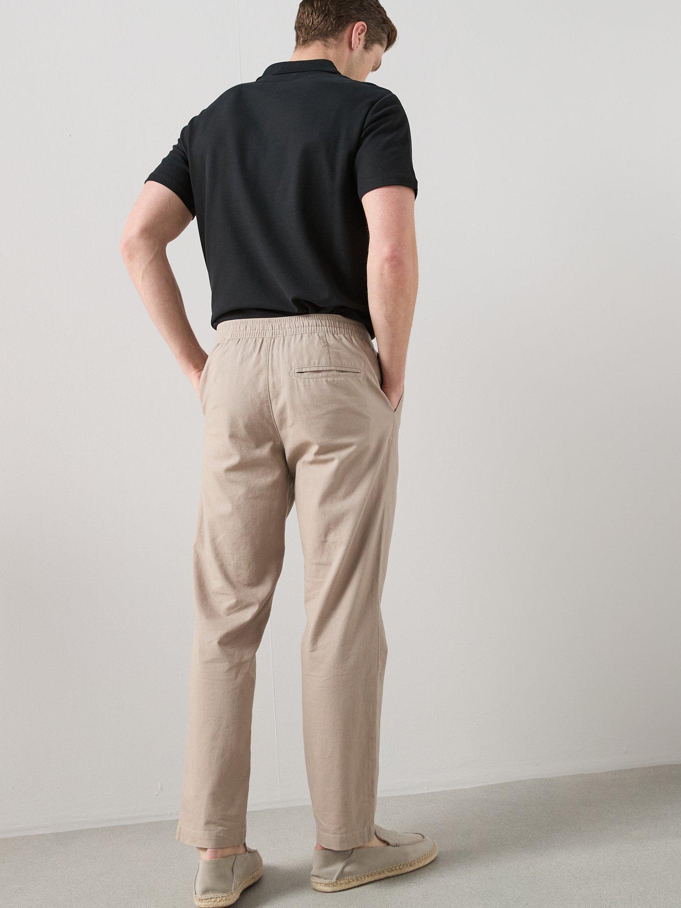 Image 5 of 7 of The Very Collection Linen Trousers - Mushroom