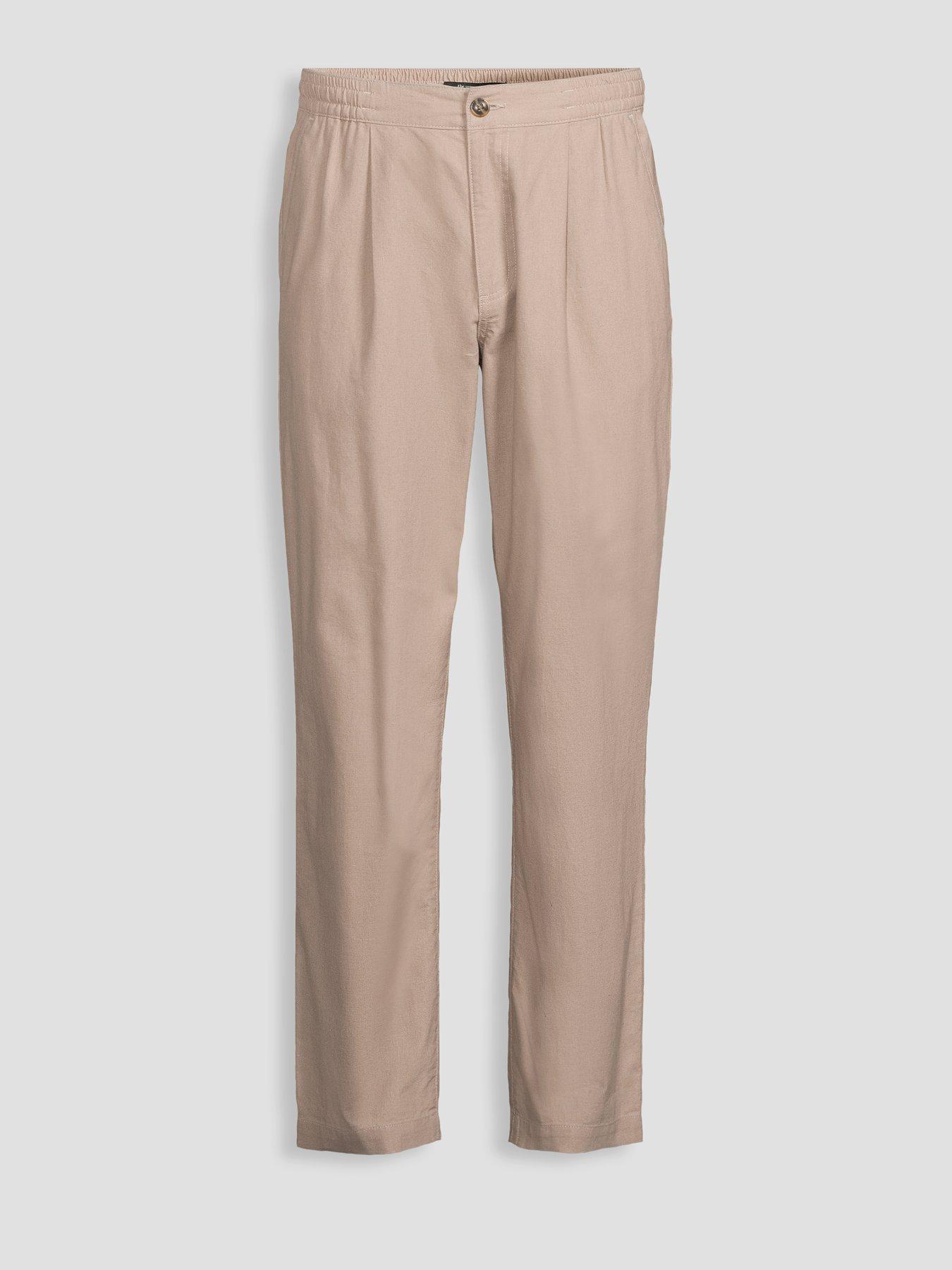 Image 7 of 7 of The Very Collection Linen Trousers - Mushroom