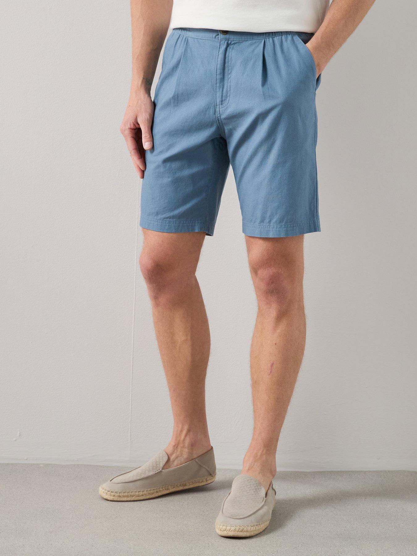 Image 5 of 7 of The Very Collection Linen Shorts - Light Blue