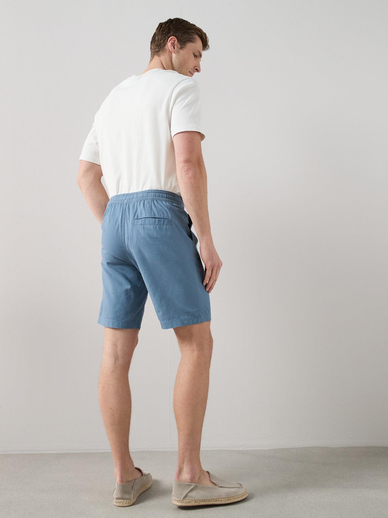 Image 6 of 7 of The Very Collection Linen Shorts - Light Blue