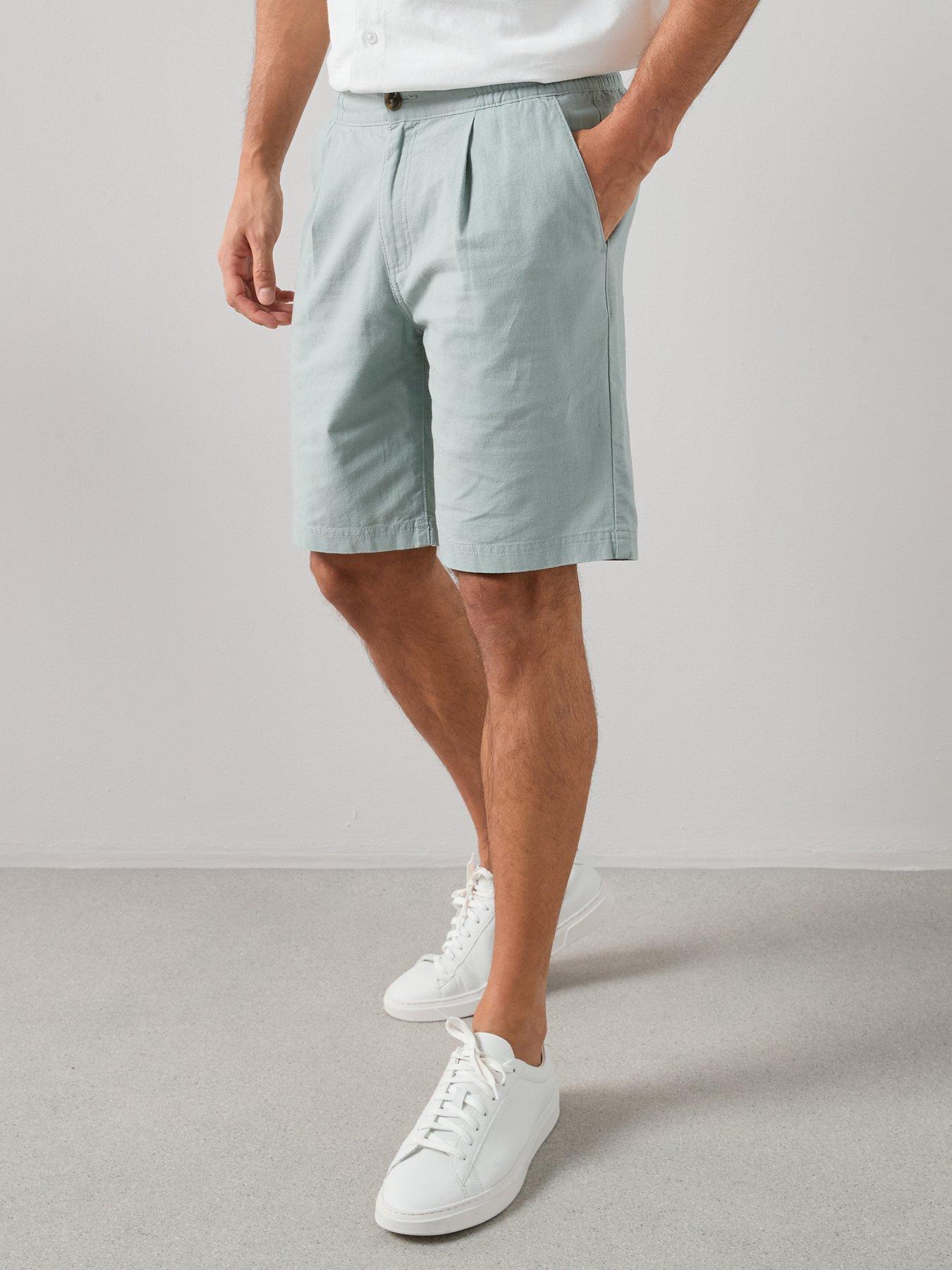 Image 6 of 7 of The Very Collection Linen Shorts - Sage