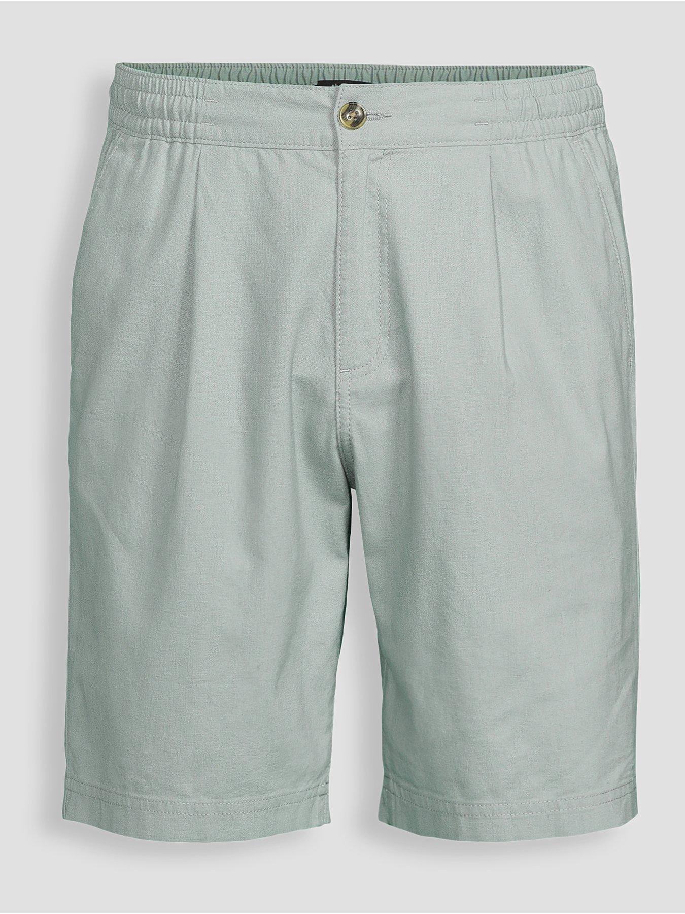 Image 7 of 7 of The Very Collection Linen Shorts - Sage