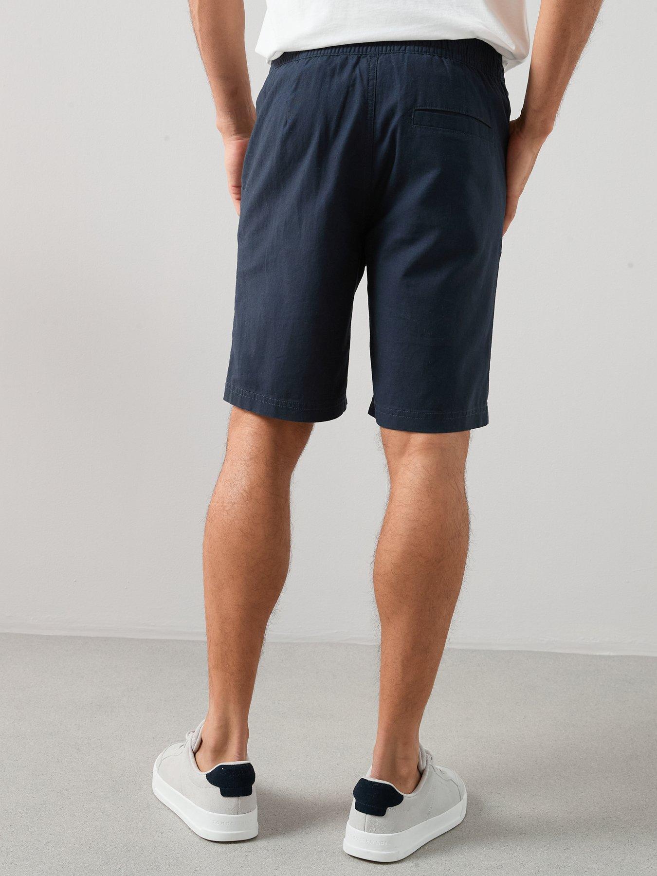 Image 2 of 7 of The Very Collection Linen Shorts - Navy