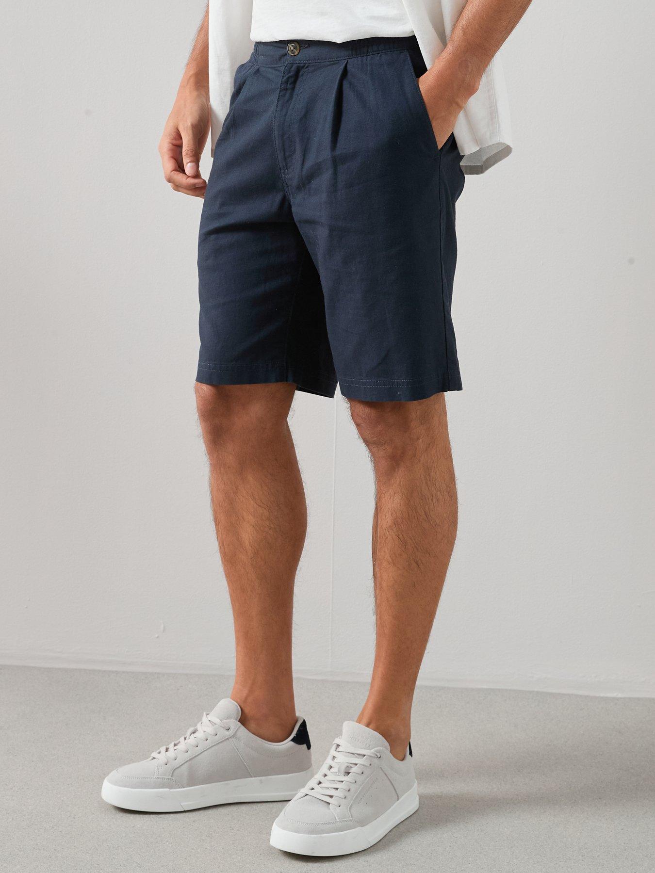 Image 6 of 7 of The Very Collection Linen Shorts - Navy