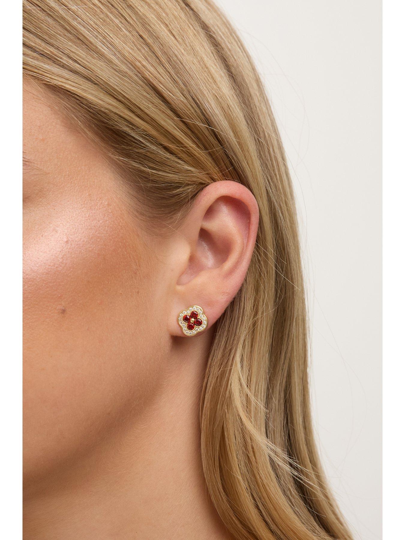 jon-richard-jon-richard-14k-gold-plated-crystal-and-ruby-clover-studsstillFront