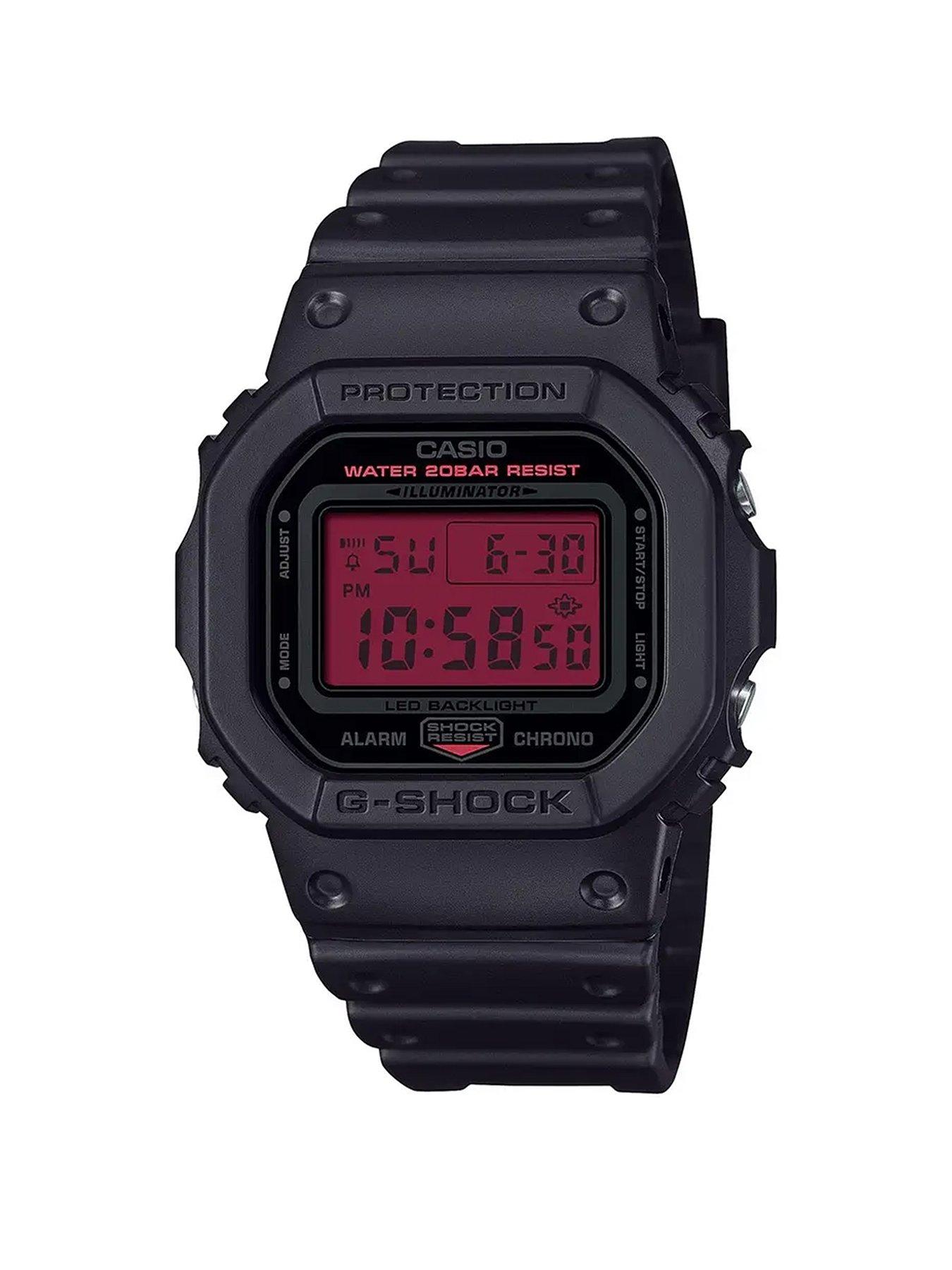 G Shock G-Shock  DW-5600BBR-1ER Black and Bold Red