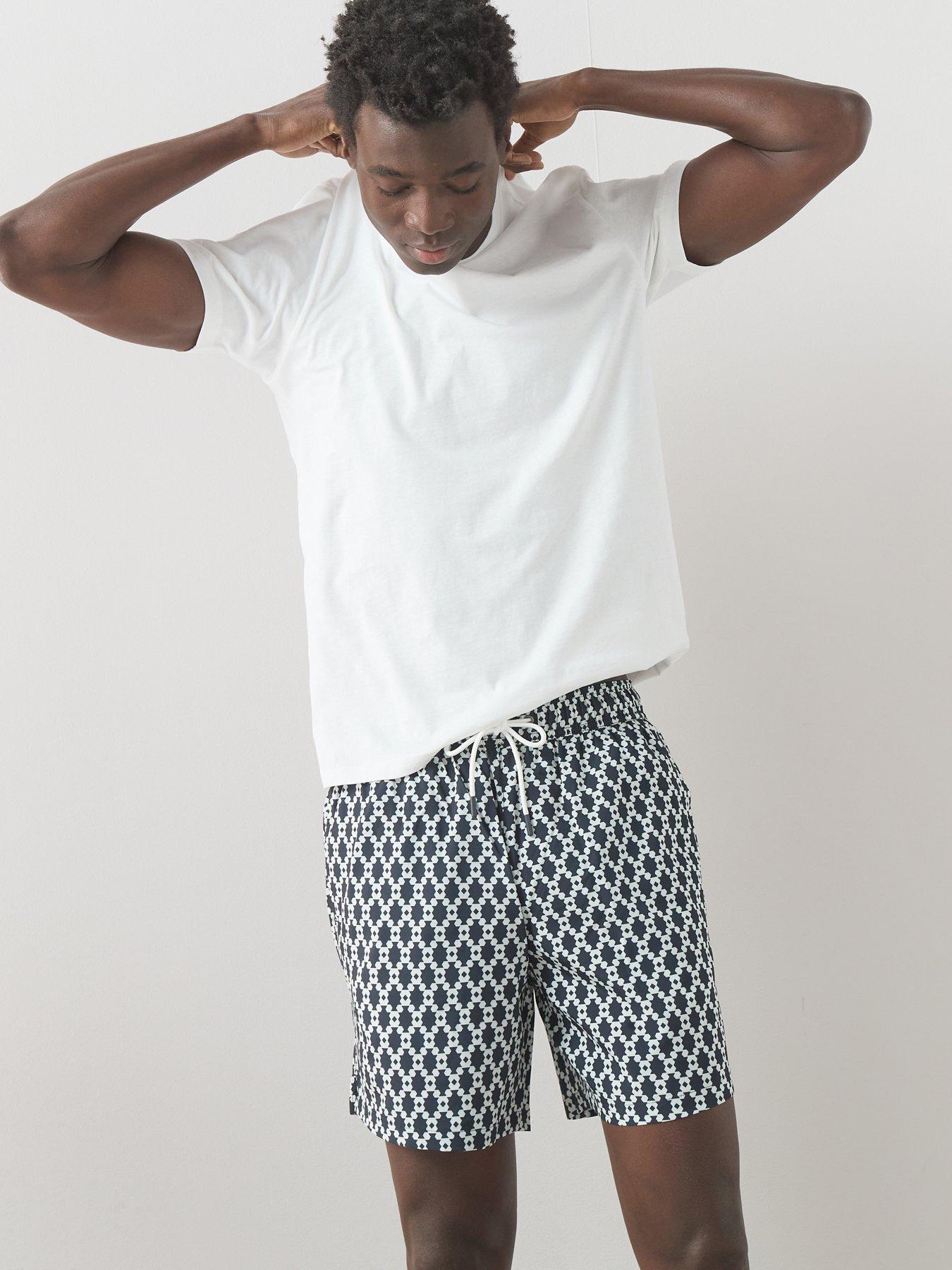 The Very Collection Quick Dry Geometric Print Swim Shorts - Multi