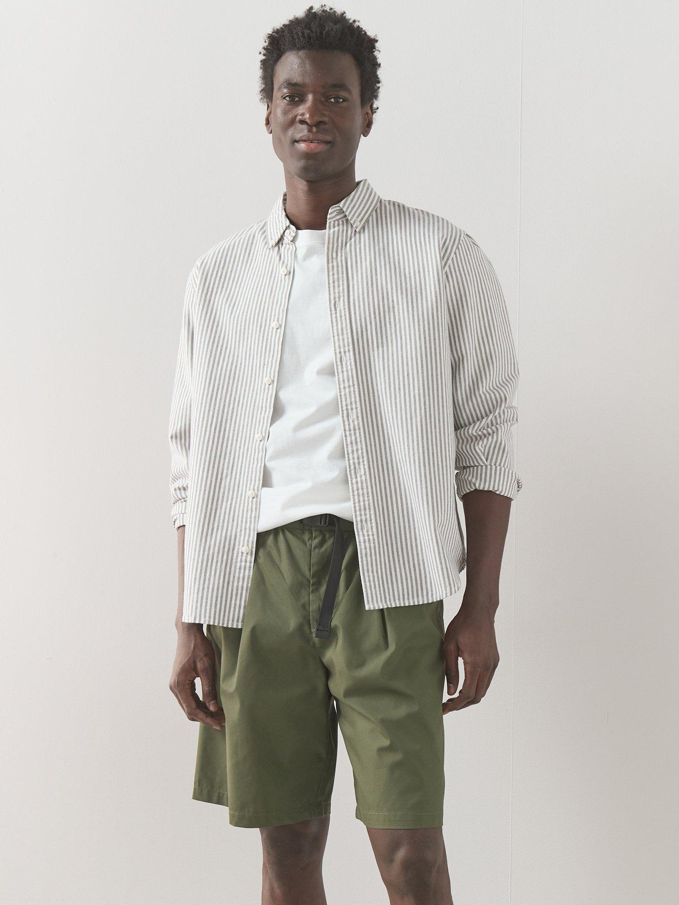 Image 1 of 6 of The Very Collection Elasticated Waist Cargo Shorts - Khaki