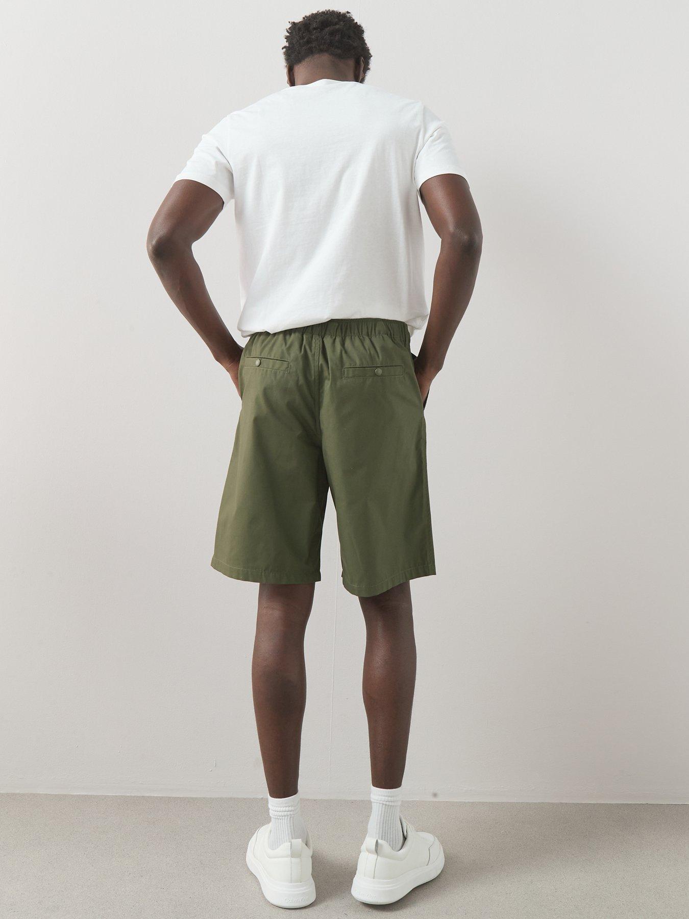 Image 5 of 6 of The Very Collection Elasticated Waist Cargo Shorts - Khaki