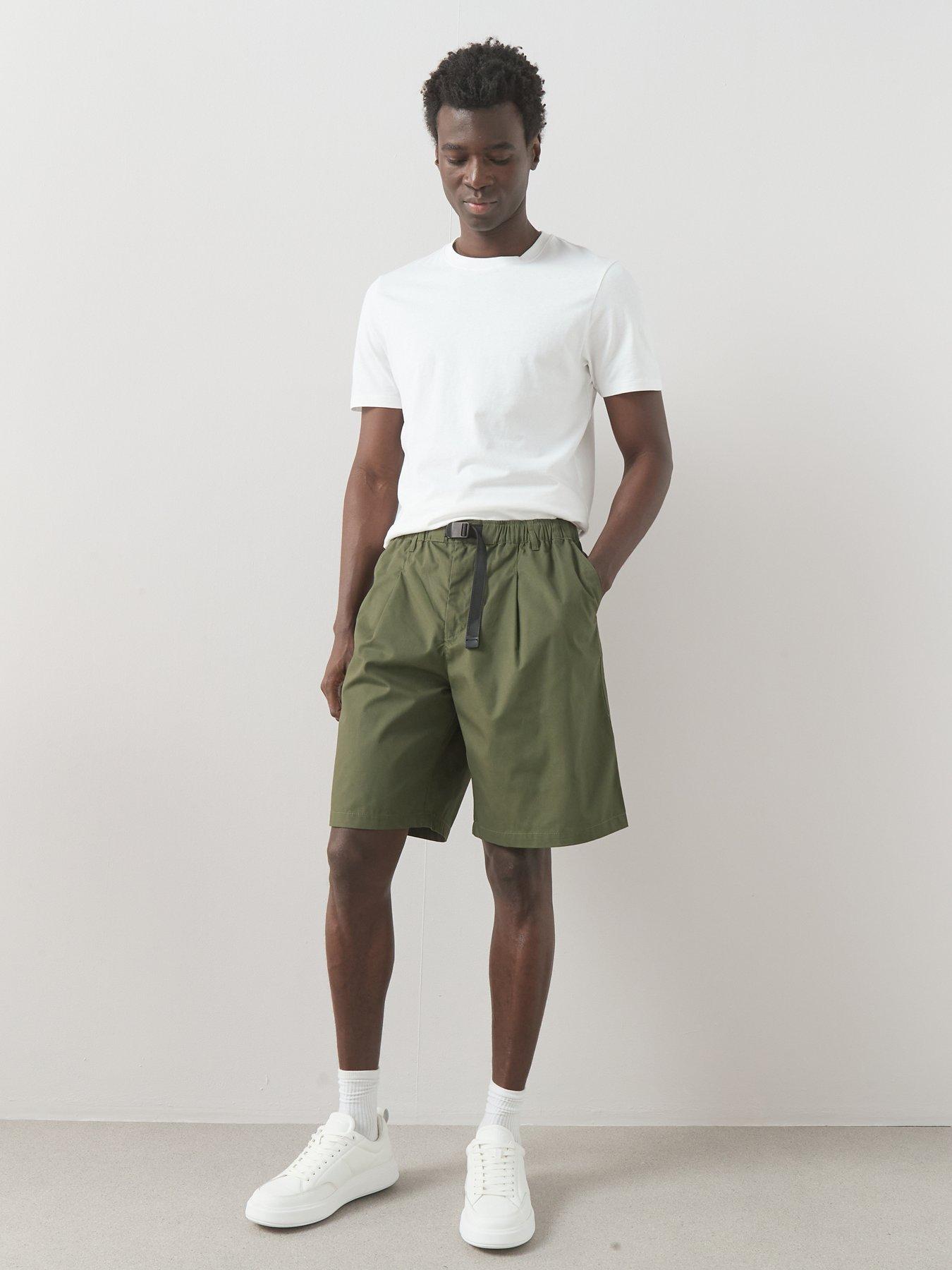 Image 6 of 6 of The Very Collection Elasticated Waist Cargo Shorts - Khaki