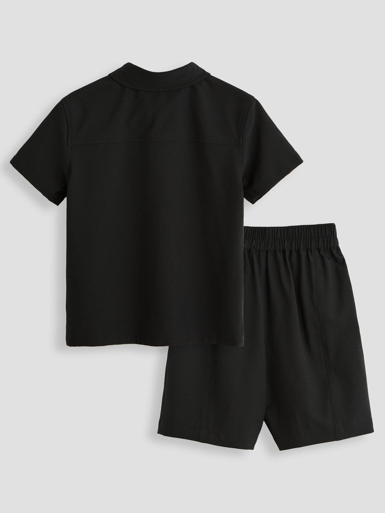 Image 2 of 5 of The Very Collection Boys Technical Cargo Outfit Set- Black