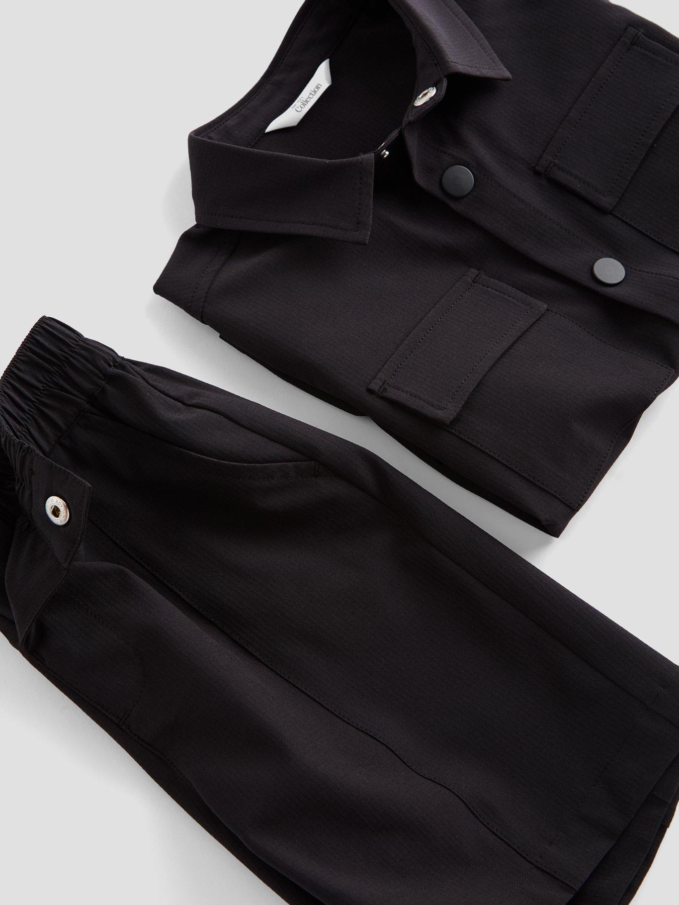 Image 5 of 5 of The Very Collection Boys Technical Cargo Outfit Set- Black
