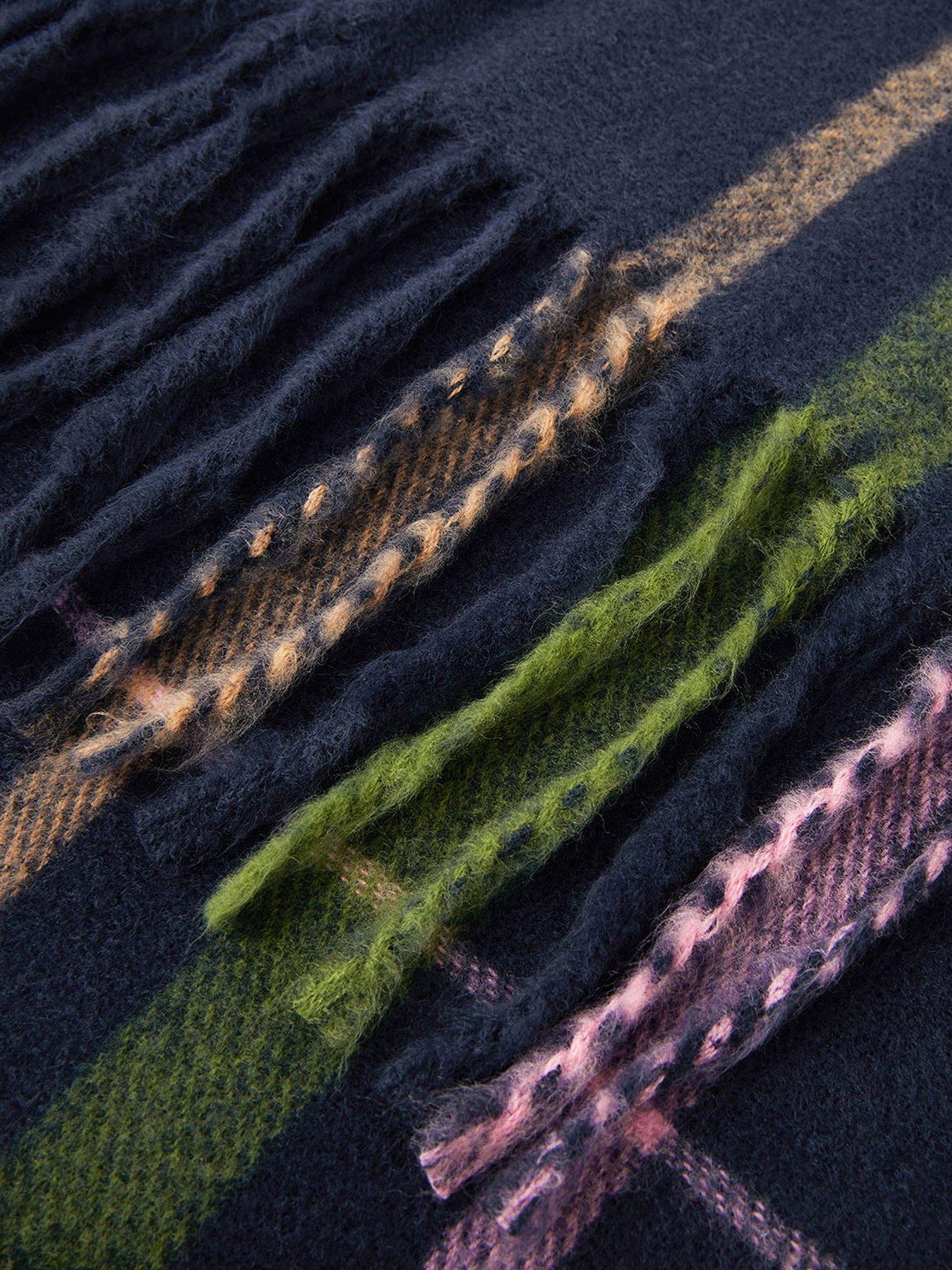 Image 3 of 3 of Accessorize Onyx Check Blanket - Blue