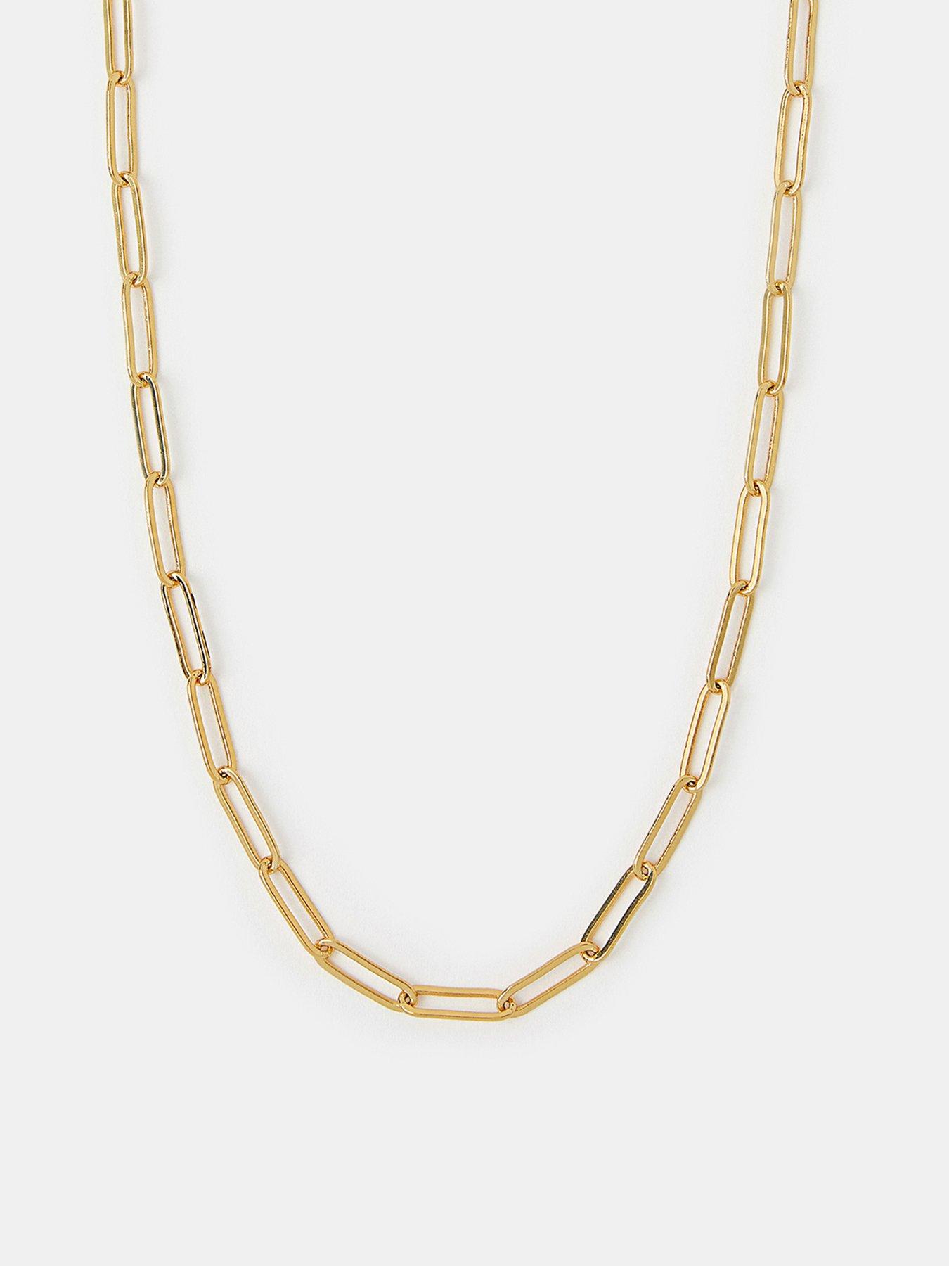 accessorize-14ct-paper-clip-bracelet-gold-platedback
