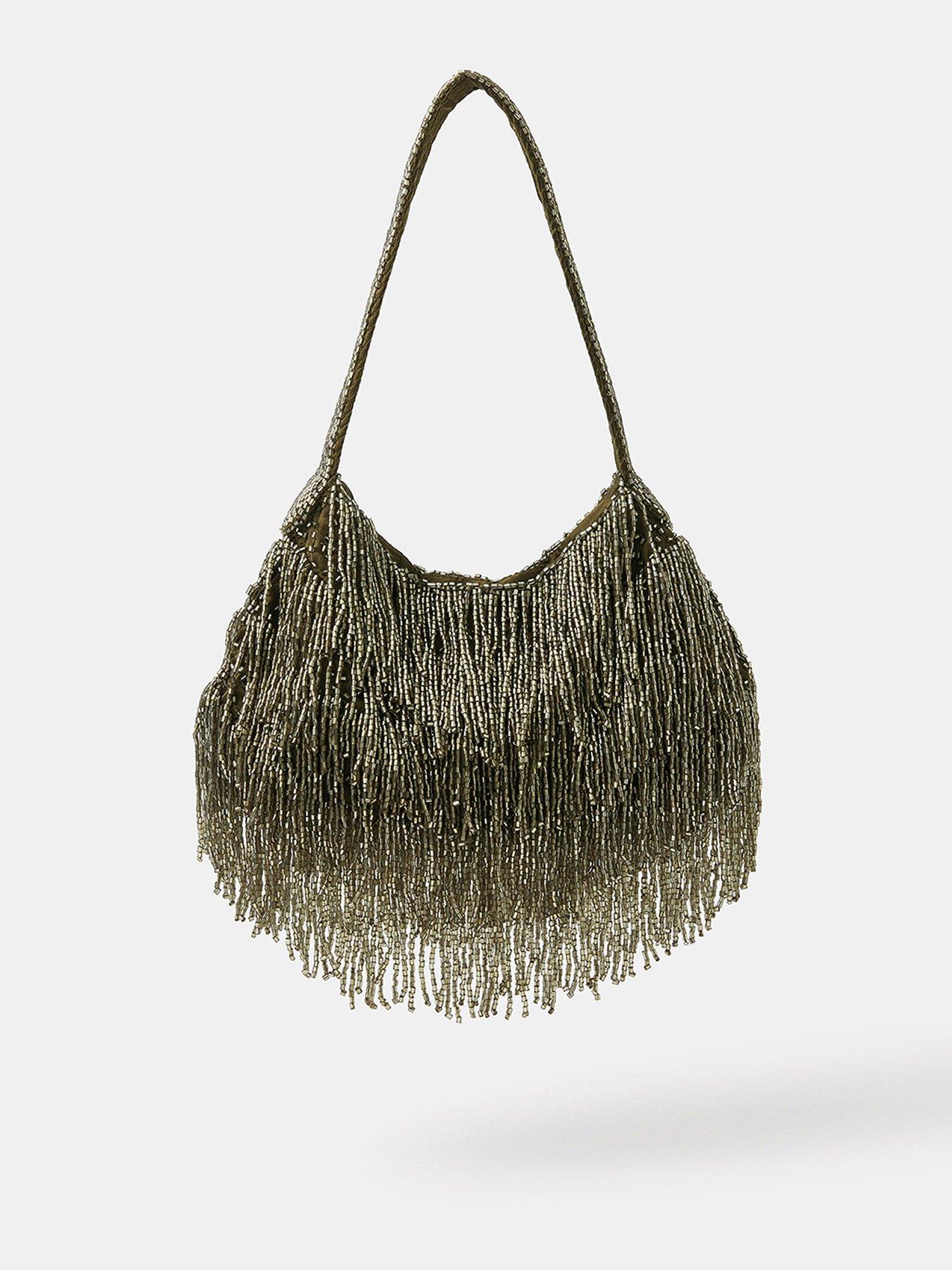 Accessorize Beaded Fringe Handheld - Multi