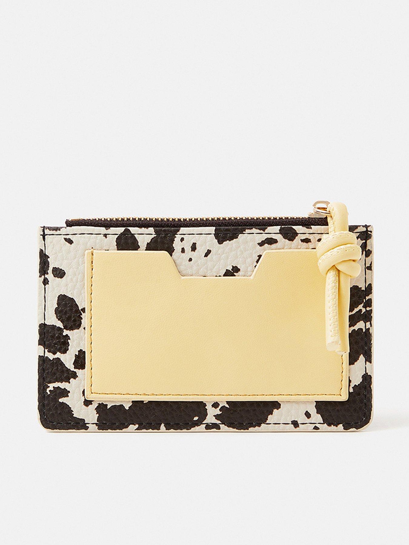 Accessorize Cow Print Cardholder - Multi