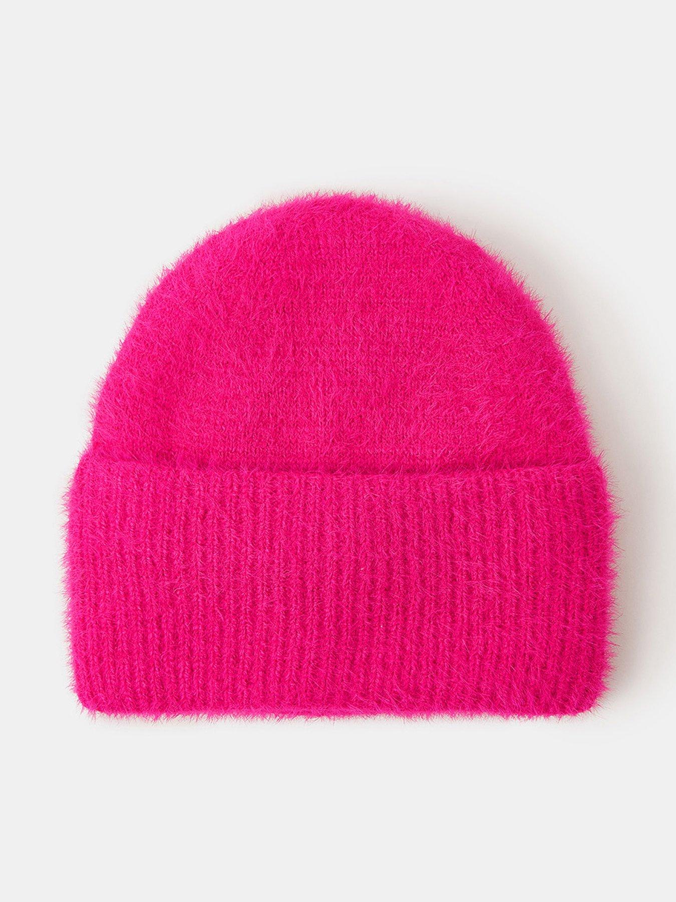 accessorize-fuzzy-beanie-hat-pink