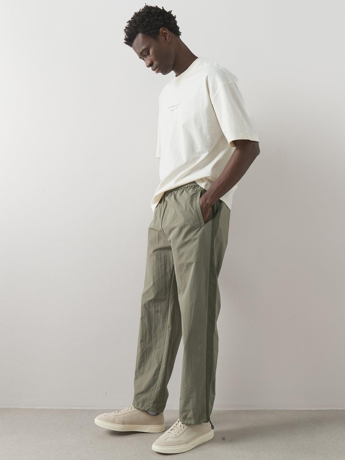 Image 3 of 6 of The Very Collection Tech Elasticated Waist Cuffed Trousers - Green