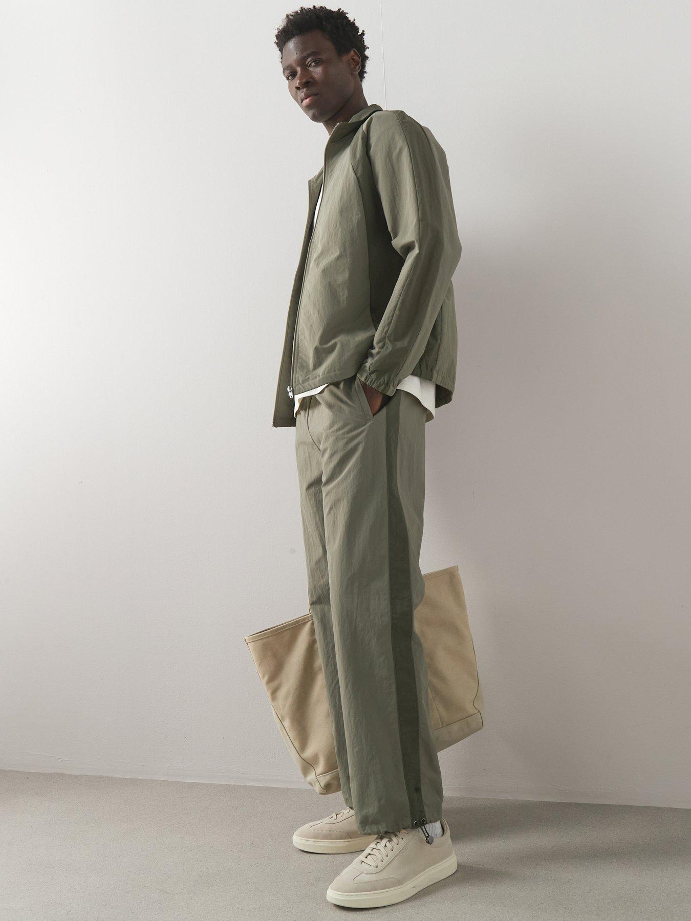 Image 6 of 6 of The Very Collection Tech Elasticated Waist Cuffed Trousers - Green