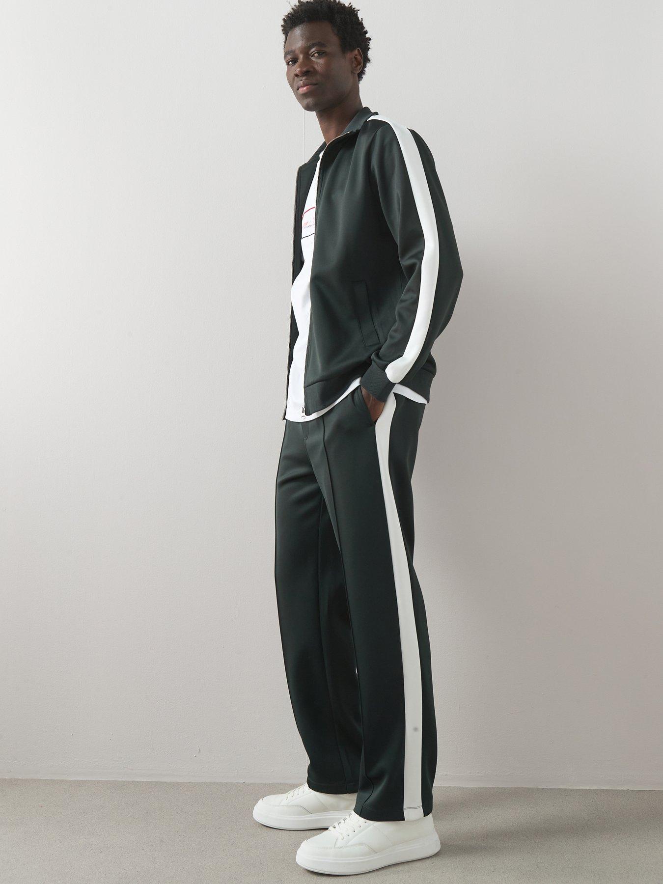 the-very-collection-tapered-side-stripe-joggers-greenfront