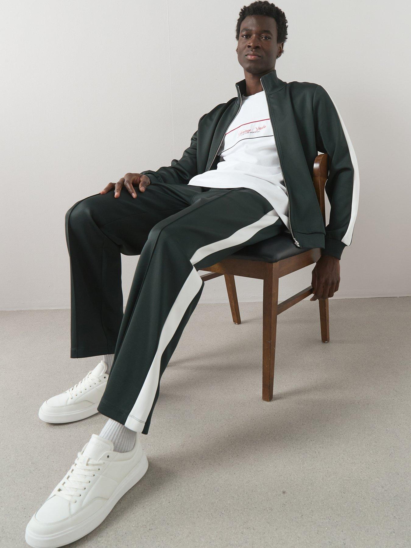 the-very-collection-tapered-side-stripe-joggers-greenoutfit
