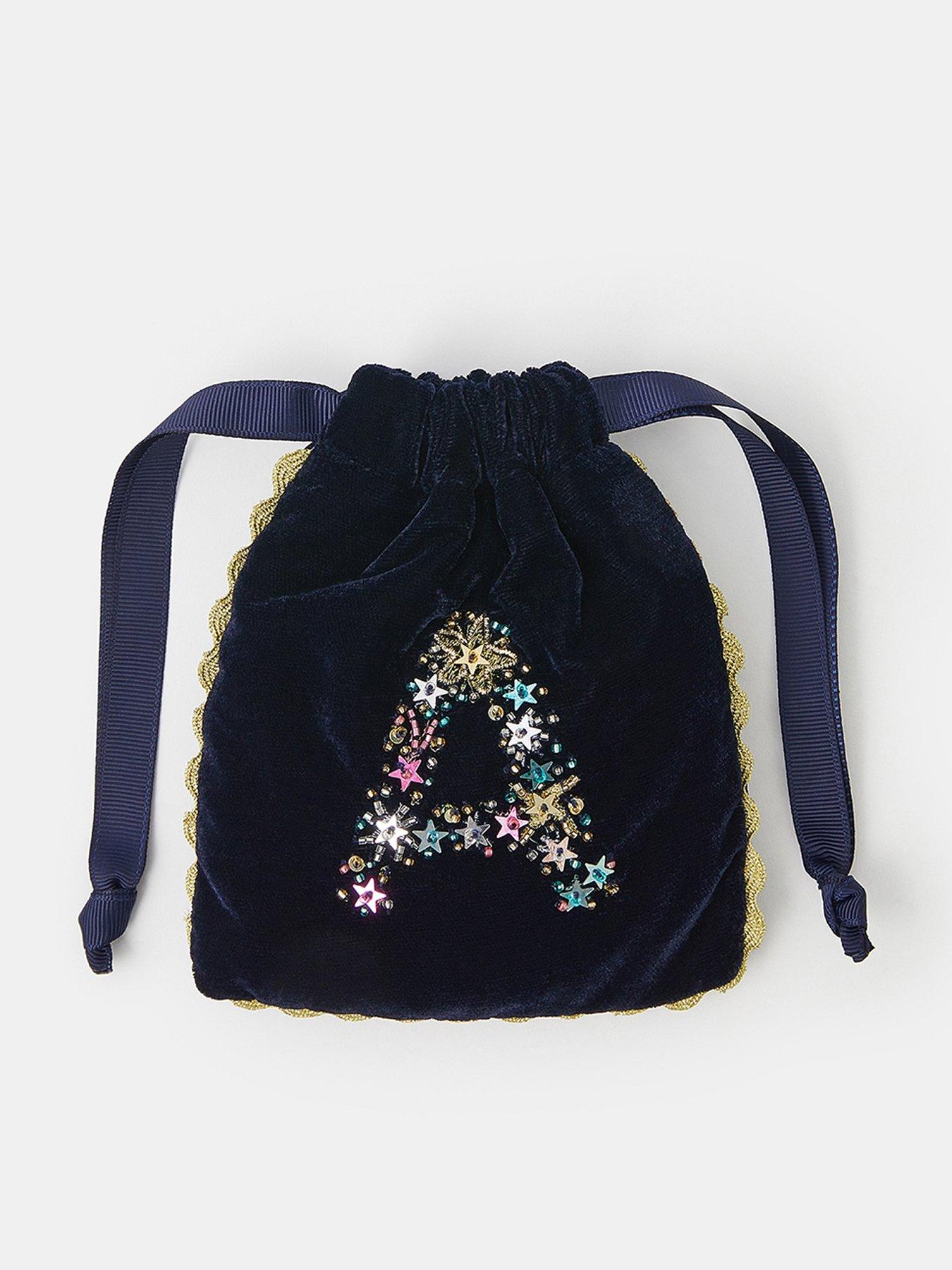 Accessorize Initial Drawstring Bag - Multi