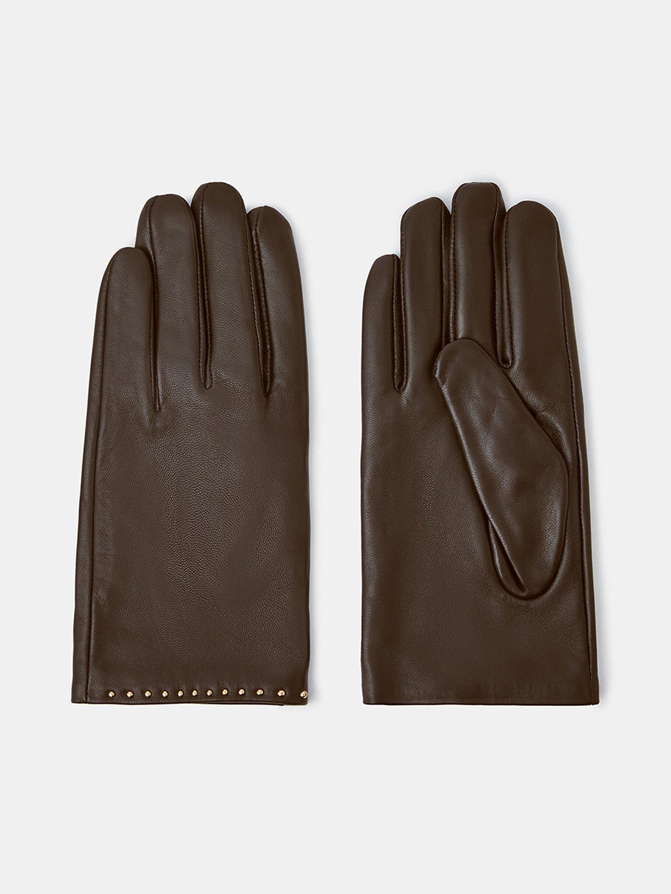 accessorize-stud-leather-gloves-brown