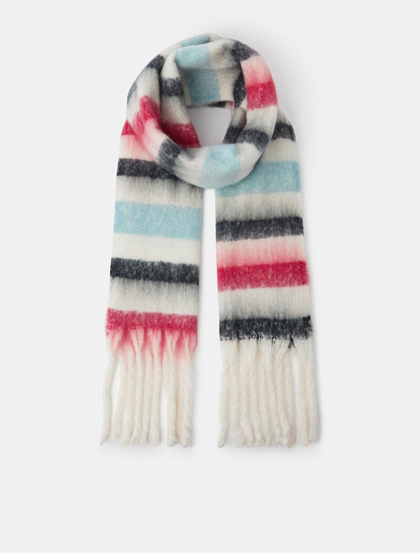 Image 1 of 2 of Accessorize Super Soft Stripe Scarf - Multi