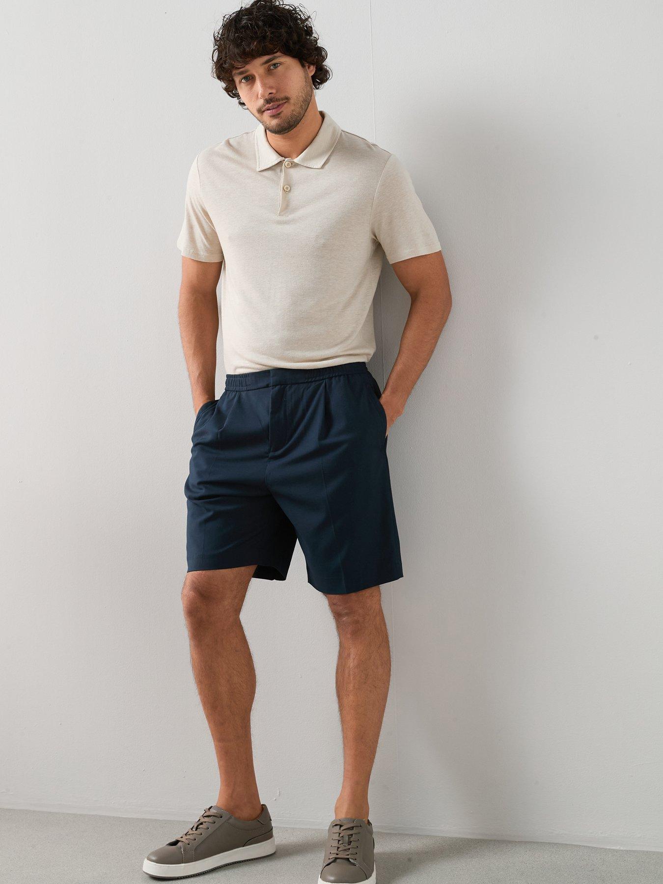 Image 3 of 7 of The Very Collection Linen Blend Polo - Stone