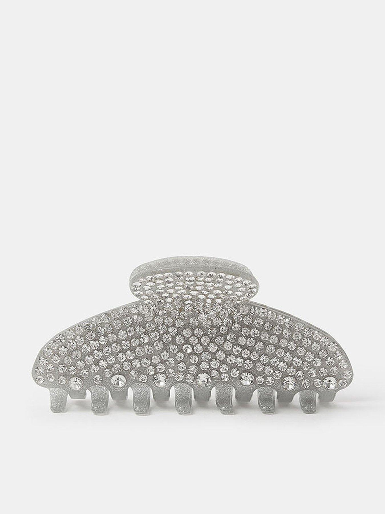 Accessorize Super Sparkle Claw Clip - Silver