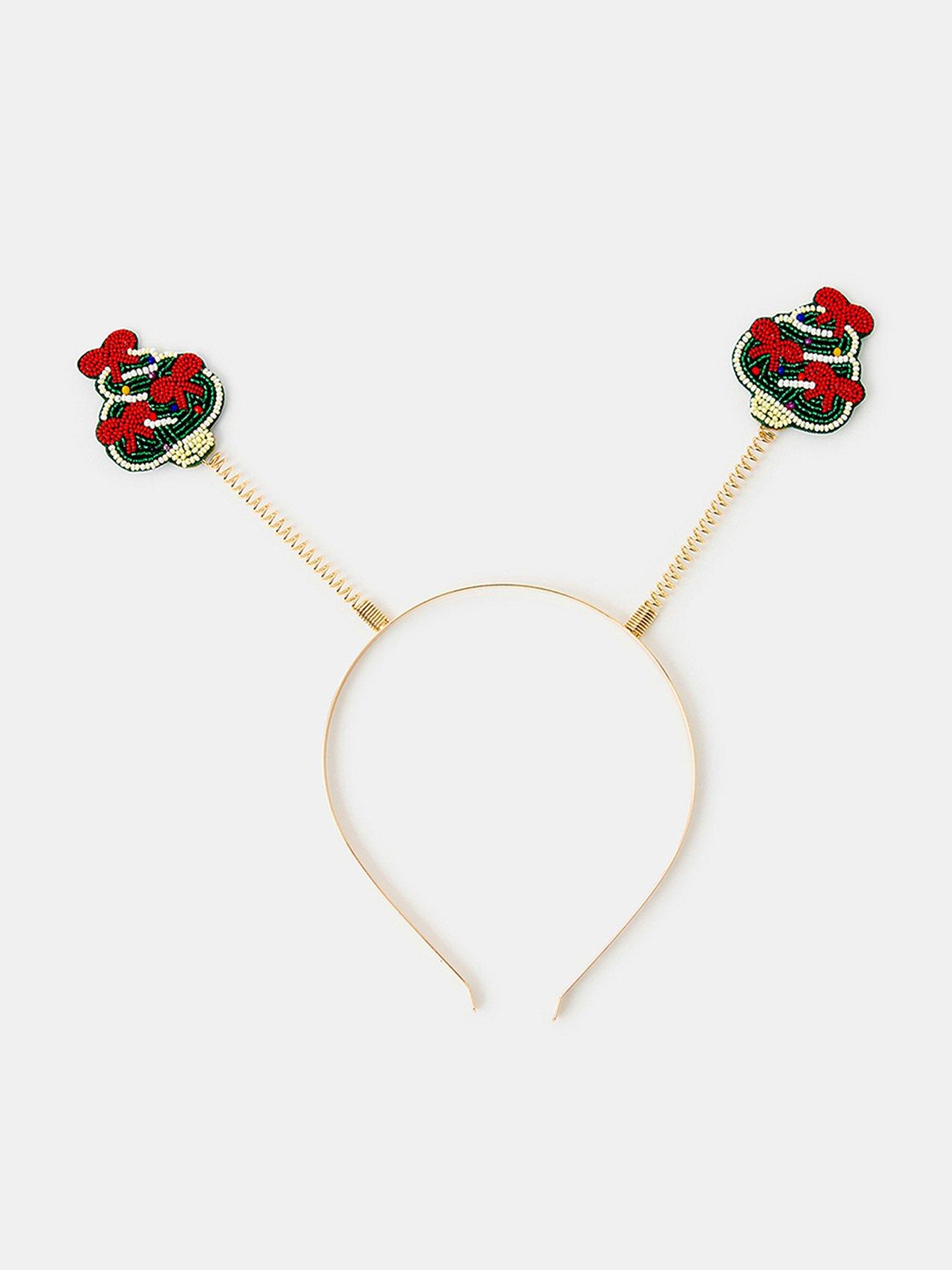 Accessorize Christmas Tree Beaded Headband - Multi