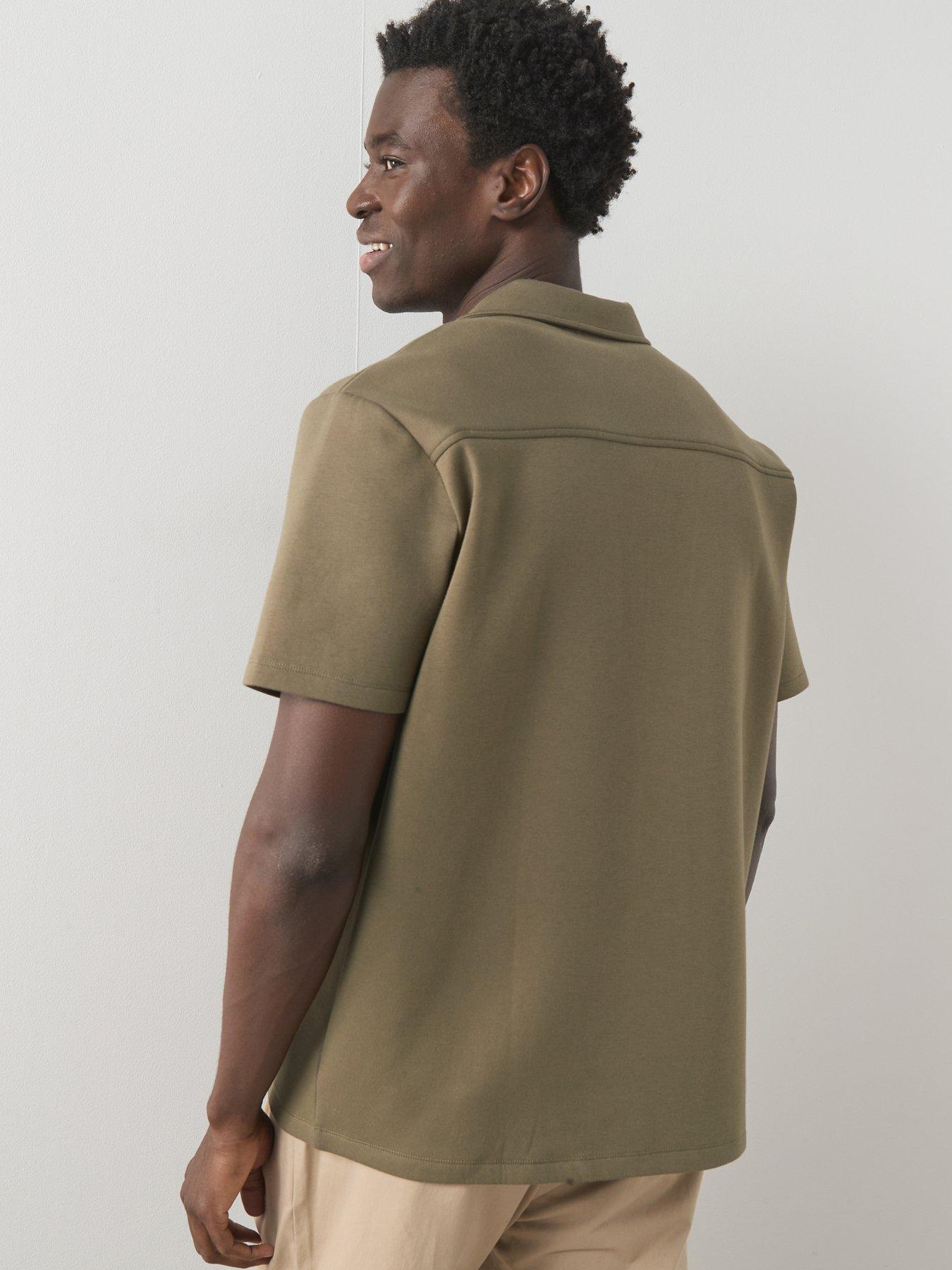 the-very-collection-short-sleeve-pocket-front-shirt-dark-greenstillFront