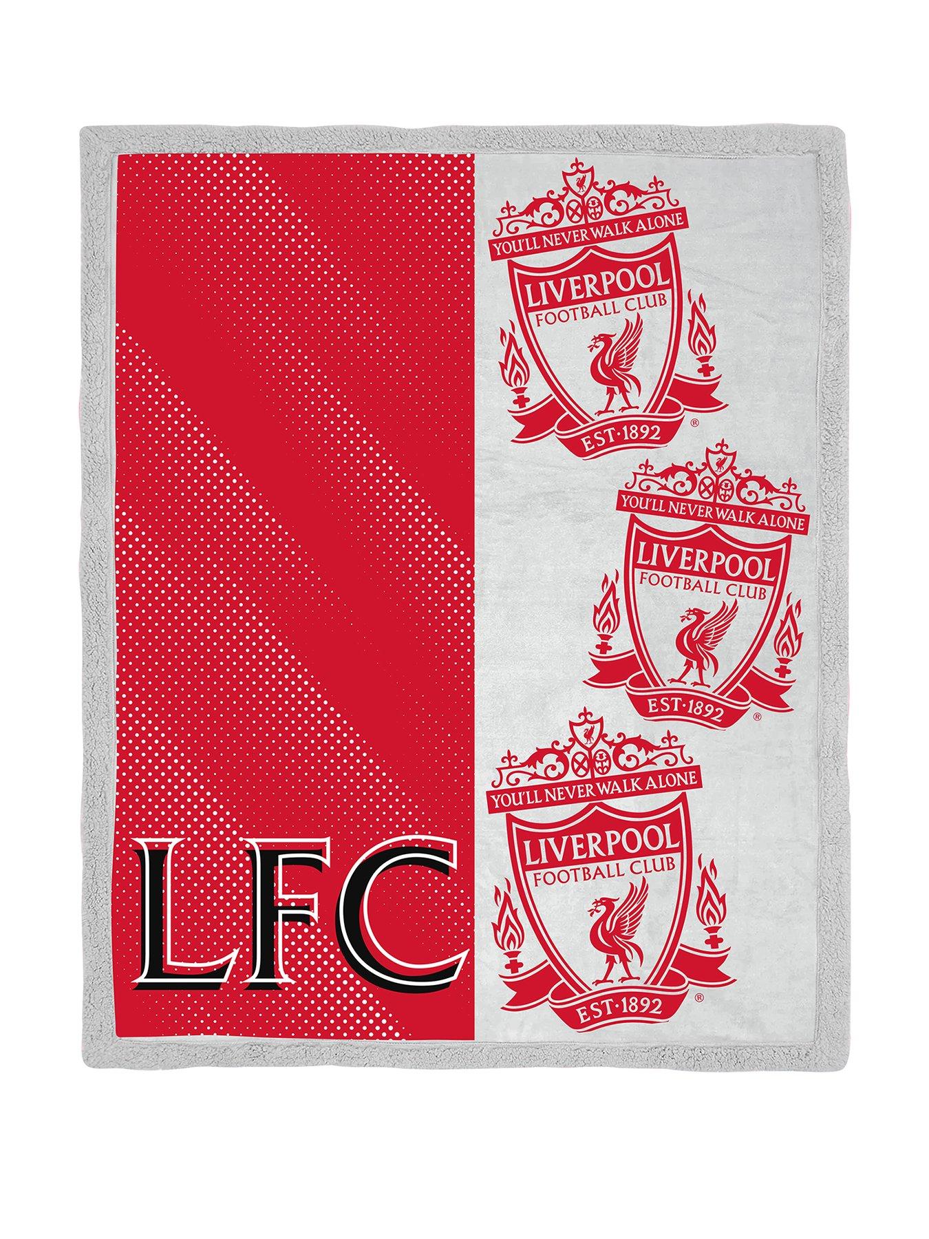 Liverpool FC Liverpool Crest Sherpa Fleece Blanket