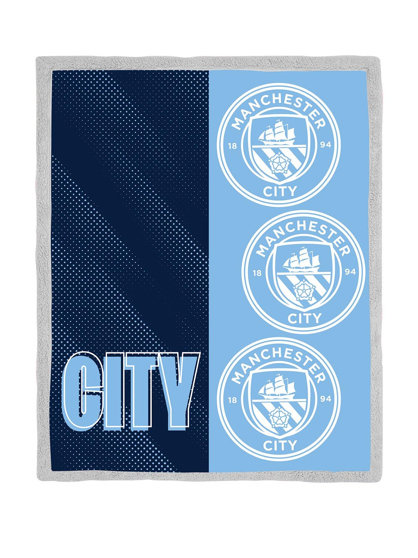 Manchester City Tackle Sherpa Fleece Blanket