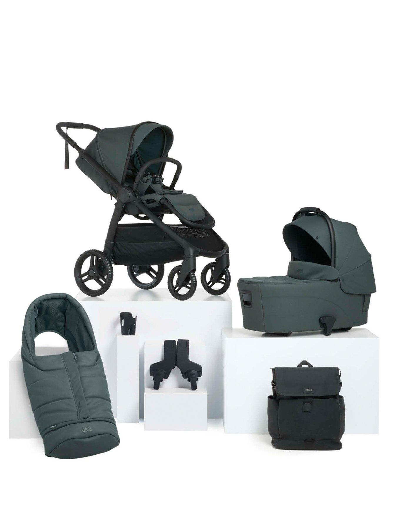 Mamas & Papas Essential Kit - Ocarro&Sup2; Teal (Inc Pushchair, Carrycot, Adaptors, Cupholder, Bag, Footmuff)