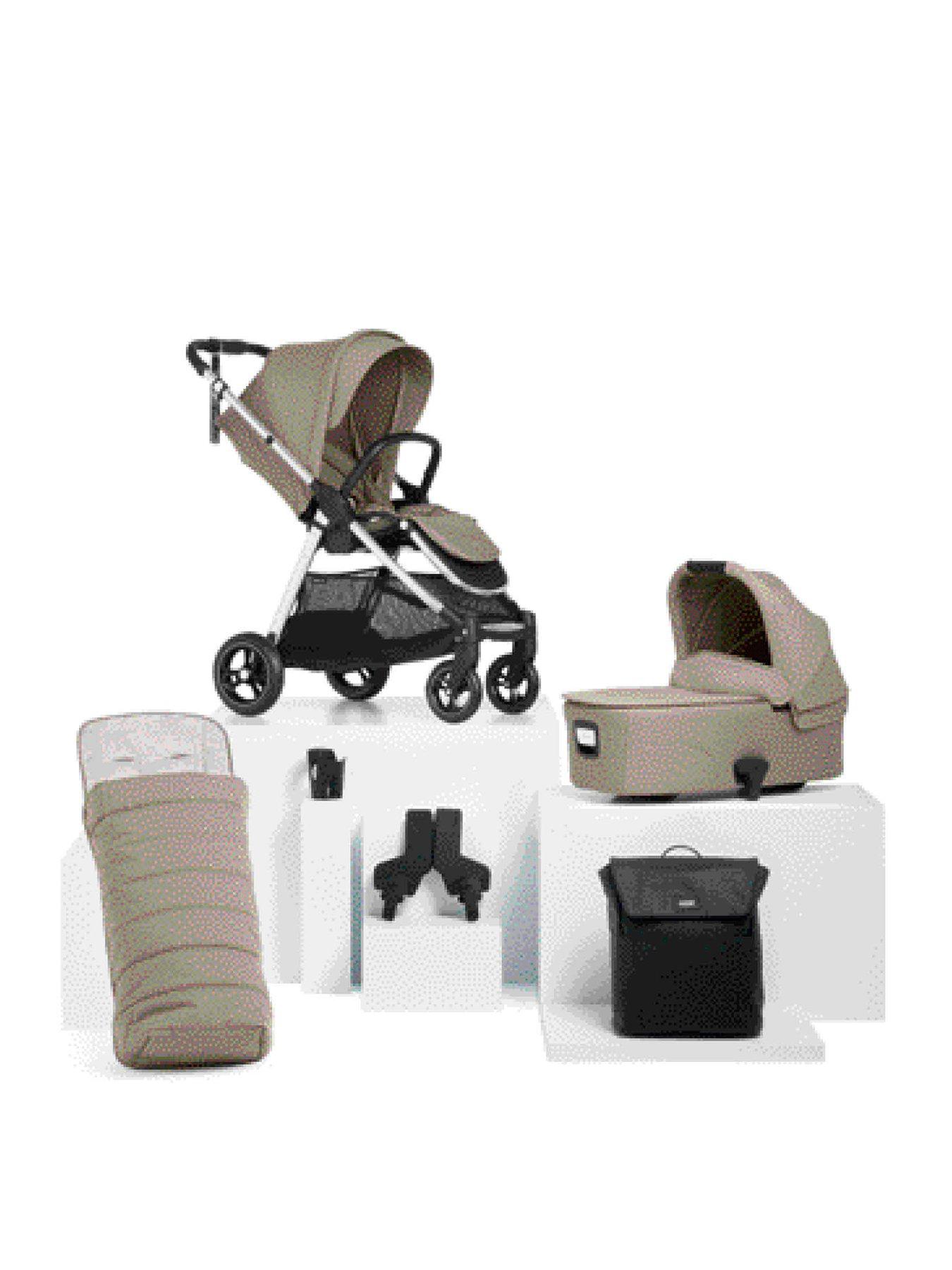 mamas-papas-essential-kit-flip-xt3-sage-grey-inc-pushchair-carrycot-adaptors-cupholder-bag-footmuff