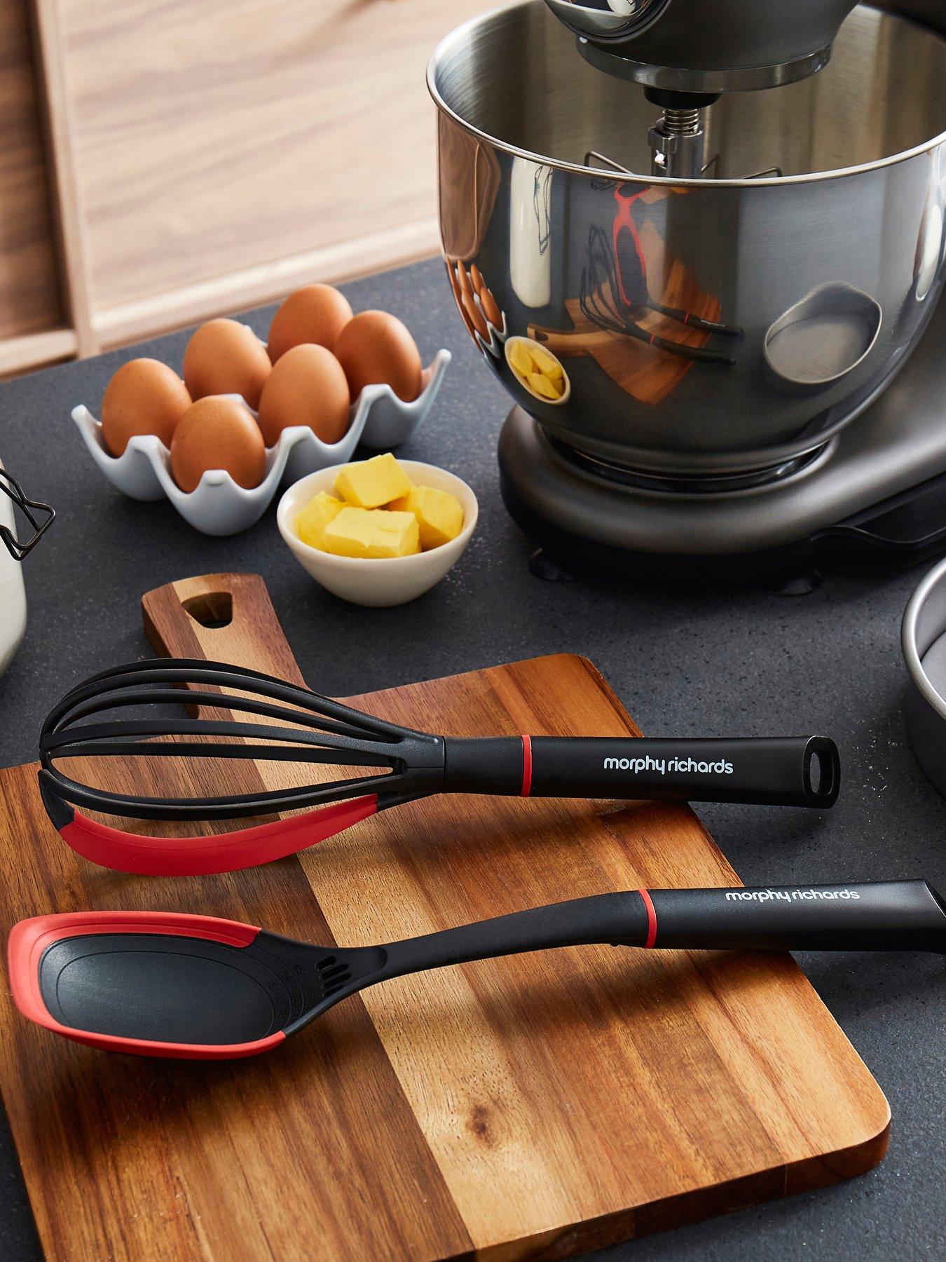 Morphy Richards Whisk And Solid Spoon Set