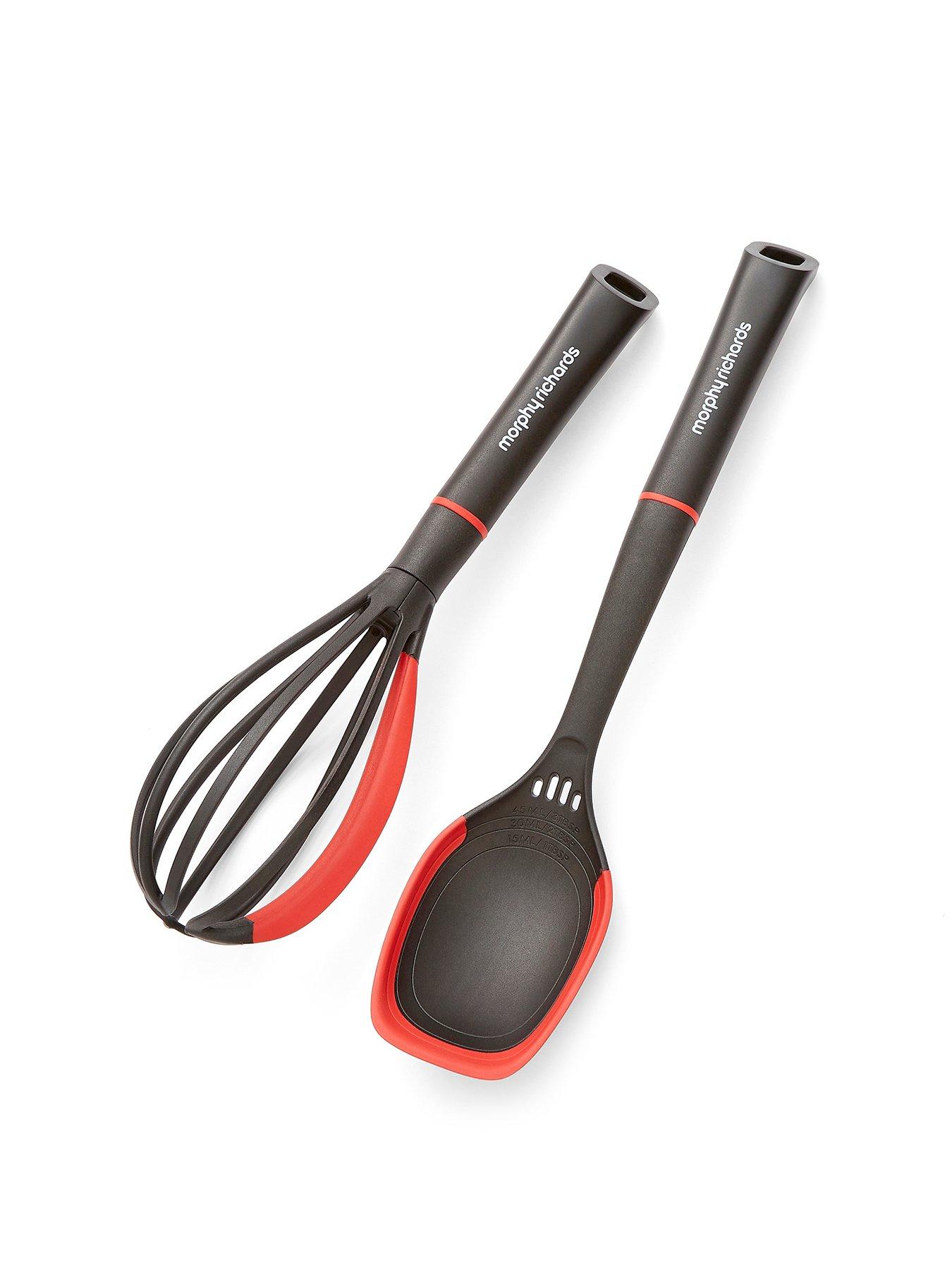 Morphy Richards Whisk And Solid Spoon Set