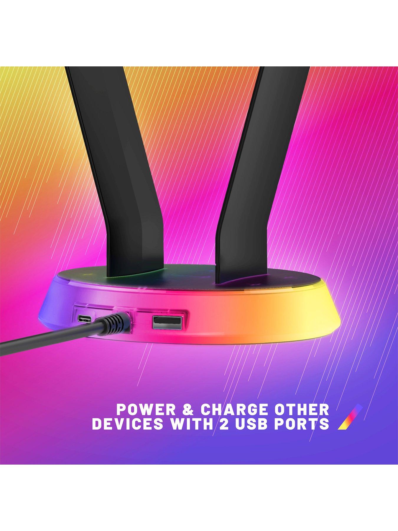 Image 5 of 8 of Stealth Stealth Light Up Charging Headset Stand - Glow Black