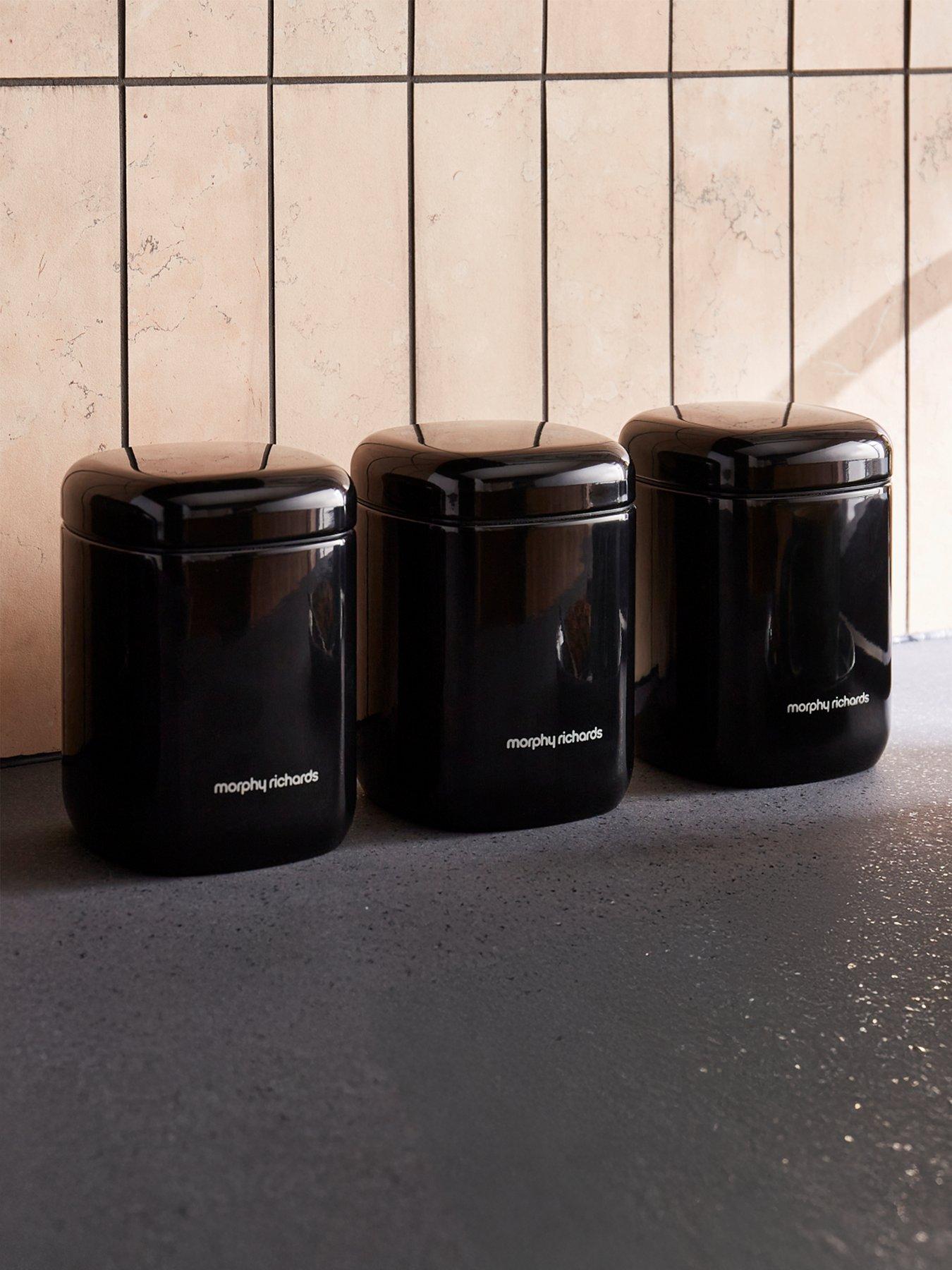 morphy-richards-equip-set-of-3-storage-canisters-black