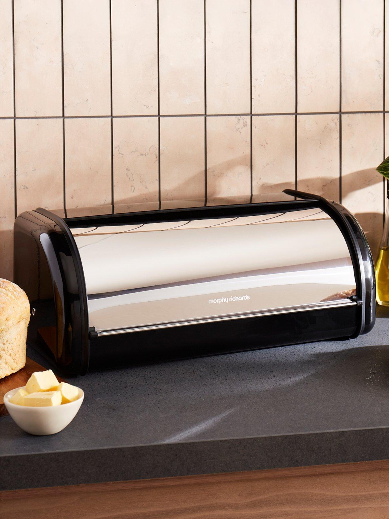 morphy-richards-equip-roll-front-bread-bin-black