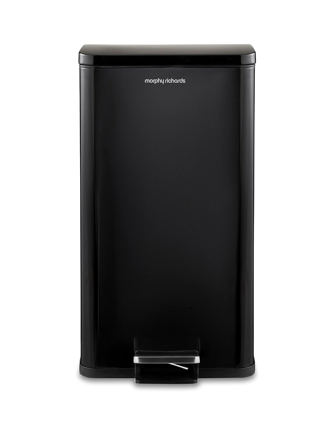 Morphy Richards 30l Rectangular Kitchen Bin Black
