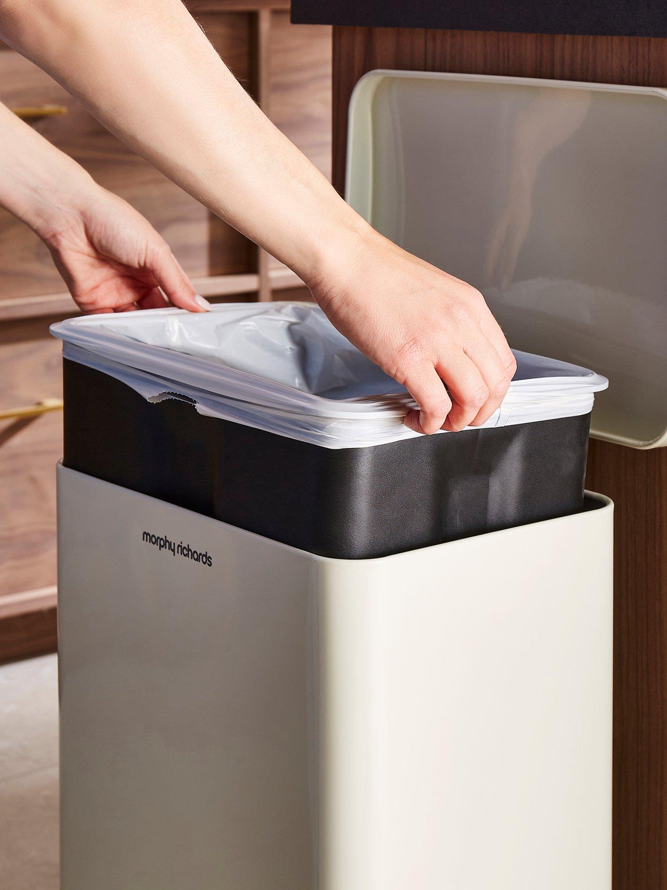 morphy-richards-30l-rectangular-kitchen-bin-creamdetail