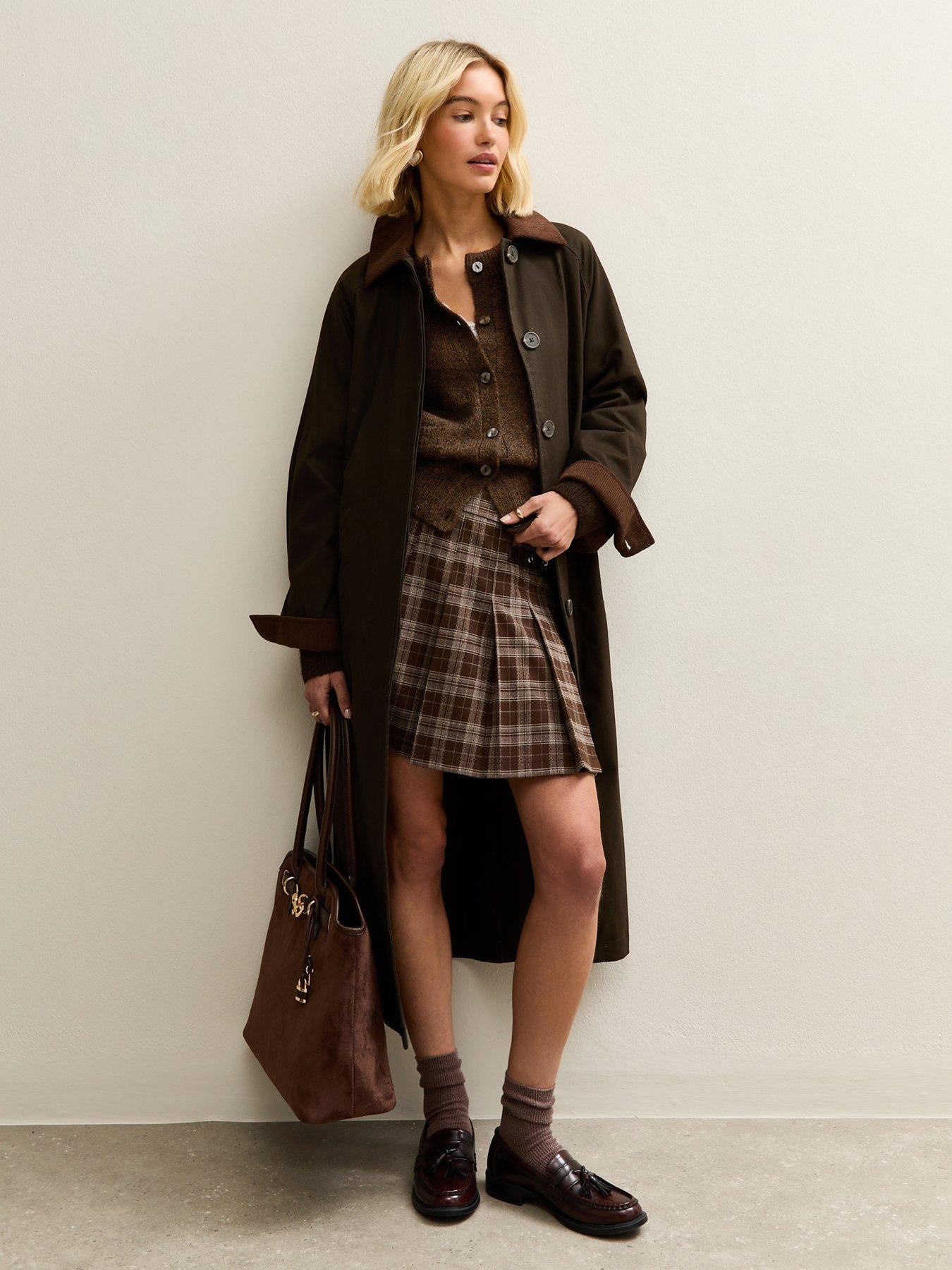 new-look-double-pocket-textured-knit-cardigan-dark-brownback