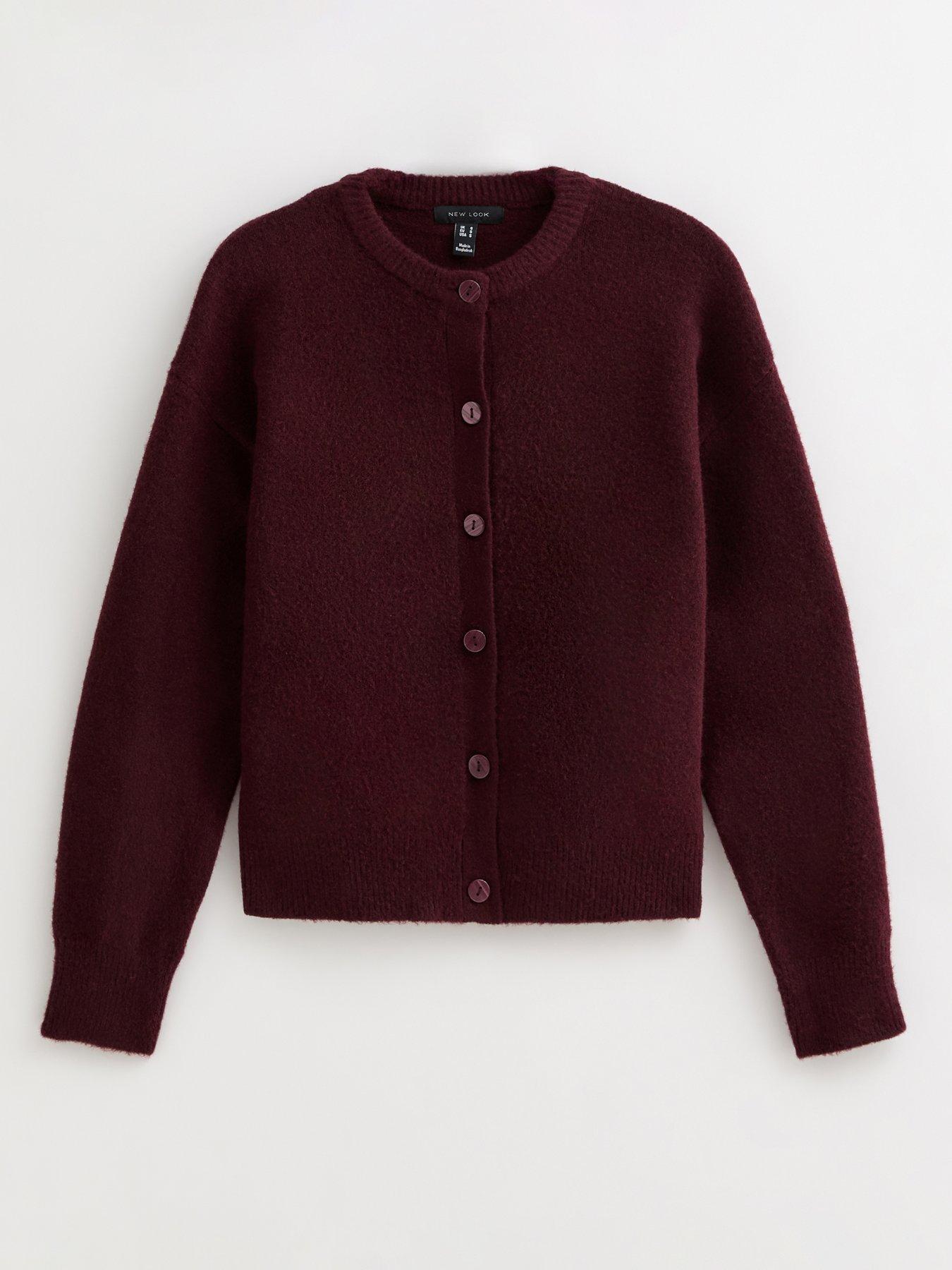 new-look-burgundy-crew-neck-knit-cardigandetail