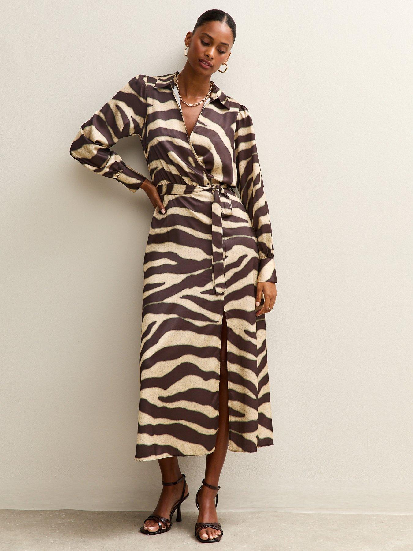 new-look-zebra-print-satin-wrap-midi-dress-brown